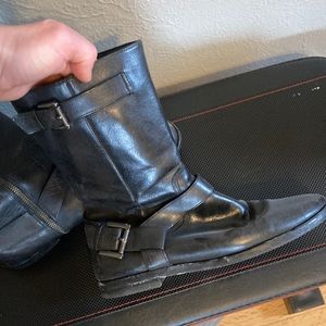 Black cold haan mid calf boot